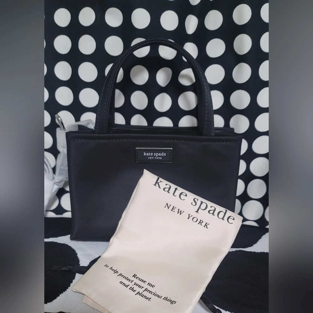Kate Spade Sam Icon Ksnyl Mini Tote KL193 Blk NWT - Picture 4 of 13